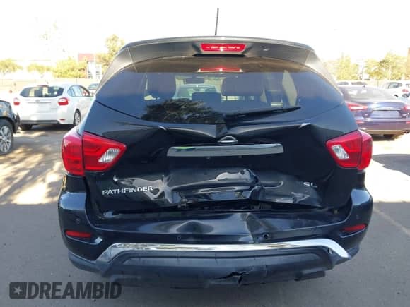 2018 Nissan Pathfinder S with VIN 5N1DR2MN6JC633381, listed as a IAAI auction lot 41999410 with 106,561 mi miles and . Bid and sale history available at DreamBid. Image 6.