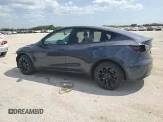 2021 Tesla Model Y Long Range with VIN 5YJYGDEE2MF184973, listed as a Copart auction lot 70837404 with Not provided miles and Salvage title. Bid and sale history available at DreamBid. Image 2.