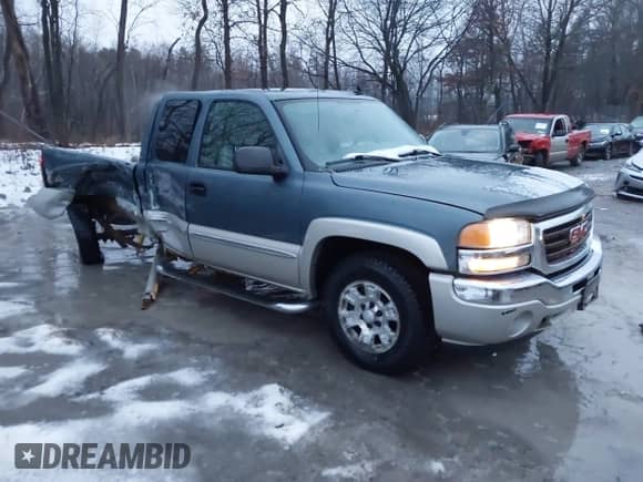 2006 GMC Sierra 1500 SLE1 z VIN 1GTEK19B76Z221061, wystawiony jako IAAI lot #41037819 z przebiegiem 126 431 mil mil oraz . Historia ofert i sprzedaży dostępna na DreamBid. Obrazek 1.
