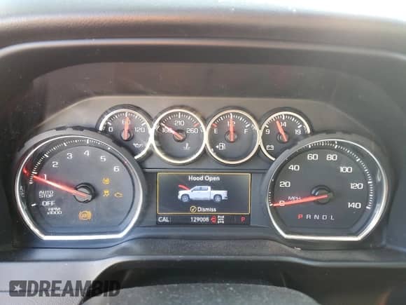 2019 Chevrolet Silverado 1500 with VIN 1GCVYEED3KZ205351, listed as a Copart auction lot 49138435 with 129,008 mi miles and Salvage title. Bid and sale history available at DreamBid. Image 9.