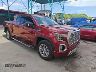 2019 GMC Sierra 1500 Denali with VIN 3GTU9FEL4KG158739, listed as a Copart auction lot 67582425 with 59,738 mi miles and Salvage title. Bid and sale history available at DreamBid. Image 1.