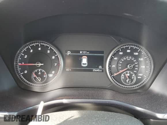 2023 Hyundai Santa Fe XRT with VIN 5NMS6DAJ9PH558431, listed as a Copart auction lot 69828845 with 25,645 mi miles and Salvage title. Bid and sale history available at DreamBid. Image 9.