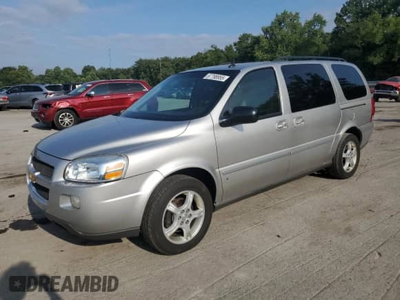 2006 Chevrolet Uplander 3LT with VIN 1GNDV33L76D134362, listed as a Copart auction lot 67798955 with 124,086 mi miles and Salvage title. Bid and sale history available at DreamBid. Image 1.