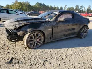 2015 Ford Mustang GT Premium with VIN 1FA6P8CF9F5406199, listed as a Copart auction lot 84712275 with 46,586 mi miles and Salvage title. Bid and sale history available at DreamBid. Image 1.