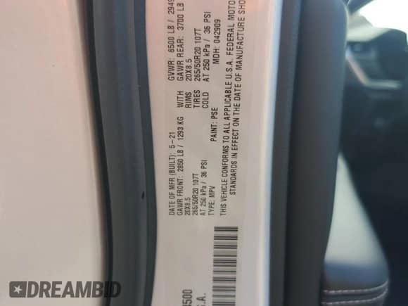 2021 Jeep Grand Cherokee Limited с VIN 1C4RJKBG5M8114500, выставлен на аукционе Copart как лот 81247355 с пробегом 61 109 миль миль и Списание • Salvage title. История ставок и продаж доступна на DreamBid. Изображение 14.