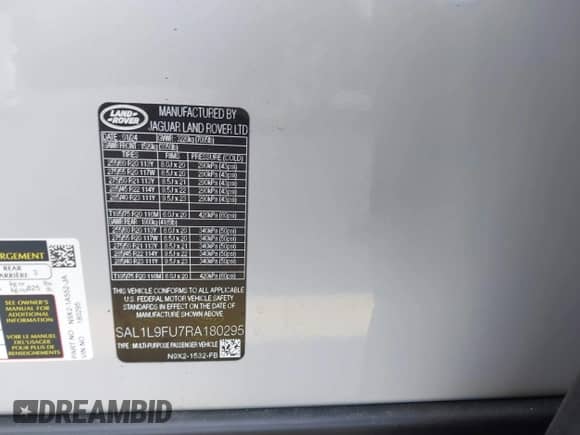 2024 Land Rover Range Rover Sport Dynamic SE с VIN SAL1L9FU7RA180295, выставлен на аукционе IAAI как лот 43091271 с пробегом 10 776 миль миль и . История ставок и продаж доступна на DreamBid. Изображение 9.