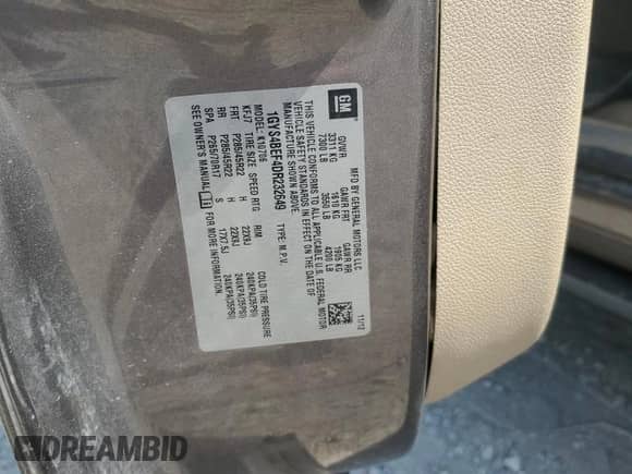 2013 Cadillac Escalade Luxury with VIN 1GYS4BEF4DR232649, listed as a Copart auction lot 68295185 with 118,626 mi miles and Salvage title. Bid and sale history available at DreamBid. Image 13.