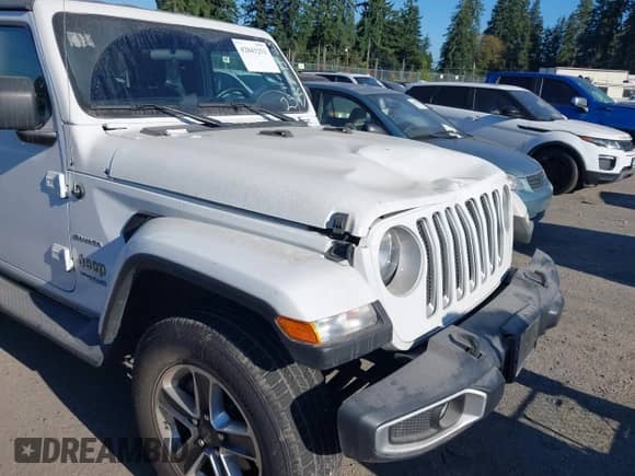 2021 Jeep Wrangler Unlimited Sahara High Altitude с VIN 1C4HJXEN5MW592575, выставлен на аукционе IAAI как лот 42843252 с пробегом 50 142 миль миль и . История ставок и продаж доступна на DreamBid. Изображение 18.