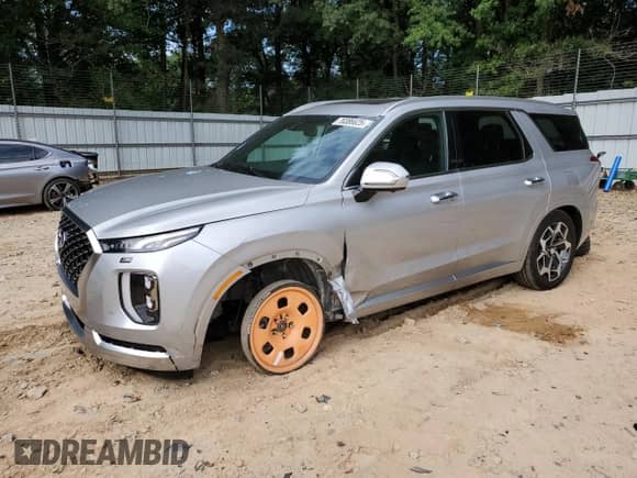 2021 Hyundai Palisade Calligraphy z VIN KM8R74HE3MU254435, wystawiony jako Copart lot #70386625 z przebiegiem 54 025 mil mil oraz Szkoda całkowita • Salvage title. Historia ofert i sprzedaży dostępna na DreamBid. Obrazek 1.