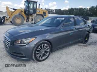 2015 Hyundai Genesis 3.8L z VIN KMHGN4JE0FU079751, wystawiony jako Copart lot #70603504 z przebiegiem 77 746 mil mil oraz Szkoda całkowita • Salvage title. Historia ofert i sprzedaży dostępna na DreamBid. Obrazek 1.