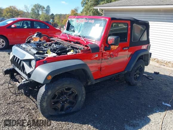 2015 Jeep Wrangler Sport with VIN 1C4AJWAG3FL606500, listed as a IAAI auction lot 40596072 with 110,344 mi miles and . Bid and sale history available at DreamBid. Image 18.