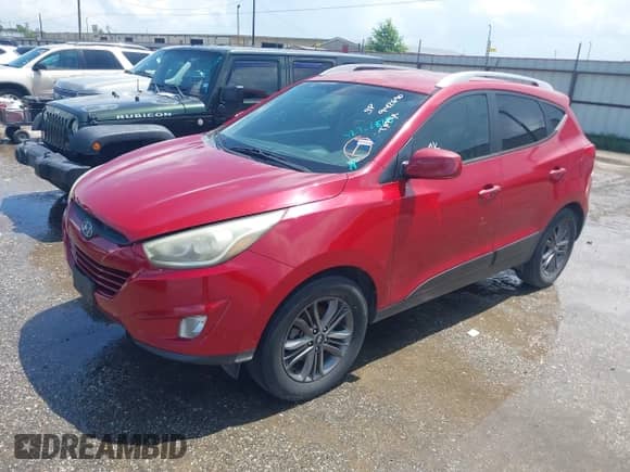 2014 Hyundai Tucson Limited with VIN KM8JUCAG1EU942690, listed as a IAAI auction lot 42722875 with 160,020 mi miles and . Bid and sale history available at DreamBid. Image 2.
