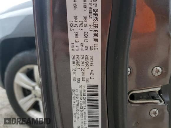 2015 Jeep Compass High Altitude с VIN 1C4NJCEA5FD171737, выставлен на аукционе Copart как лот 56751855 с пробегом 166 465 миль миль и Списание • Salvage title. История ставок и продаж доступна на DreamBid. Изображение 13.
