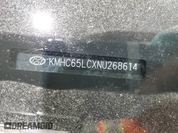 2022 Hyundai Ioniq Blue z VIN KMHC65LCXNU268614, wystawiony jako Copart lot #58353545 z przebiegiem 305 121 mil mil oraz Szkoda całkowita • Salvage title. Historia ofert i sprzedaży dostępna na DreamBid. Obrazek 12.