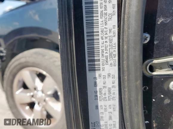 2018 Ram 1500 Big Horn с VIN 1C6RR6TT3JS149215, выставлен на аукционе Copart как лот 55416665 с пробегом 109 054 миль миль и Чистый • Clean title. История ставок и продаж доступна на DreamBid. Изображение 12.