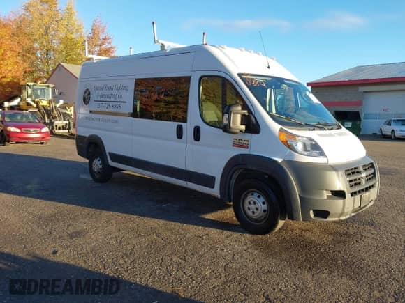 2017 Ram ProMaster Cargo with VIN 3C6TRVDG1HE549644, listed as a IAAI auction lot 43503802 with 173,745 mi miles and . Bid and sale history available at DreamBid. Image 1.