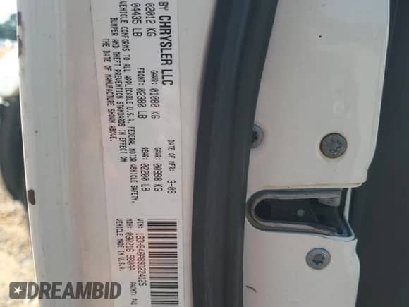 2009 Dodge Caliber SXT with VIN 1B3HB48A89D224125, listed as a Copart auction lot 61968005 with 241,959 mi miles and Salvage title. Bid and sale history available at DreamBid. Image 12.