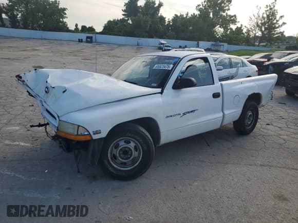 2000 Dodge Dakota with VIN 1B7FL26X9YS541503, listed as a Copart auction lot 65523475 with Not provided miles and Salvage title. Bid and sale history available at DreamBid. Image 1.
