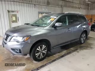 2018 Nissan Pathfinder S with VIN 5N1DR2MM9JC649839, listed as a Copart auction lot 67347135 with 104,450 mi miles and Clean title. Bid and sale history available at DreamBid. Image 1.