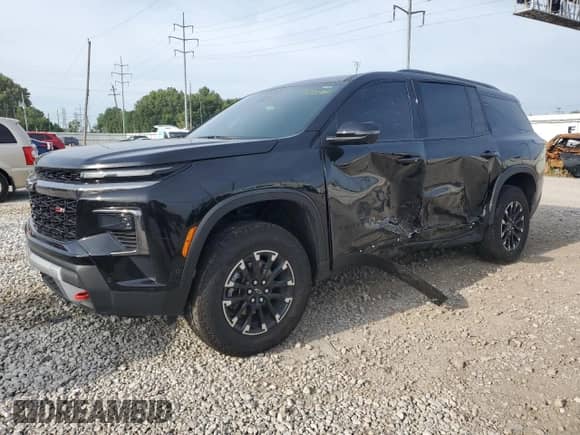 2024 Chevrolet Traverse AWD Z71 с VIN 1GNEVJKS7RJ230581, выставлен на аукционе Copart как лот 67324805 с пробегом Не указан миль и Списание • Salvage title. История ставок и продаж доступна на DreamBid. Изображение 1.