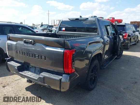 2024 Toyota Tundra SR5 with VIN 5TFLA5AB9RX037625, listed as a IAAI auction lot 43078084 with Not provided miles and . Bid and sale history available at DreamBid. Image 4.