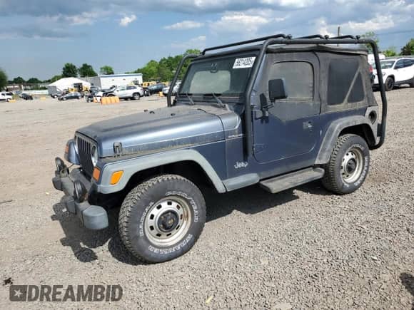 2001 Jeep Wrangler SE with VIN 1J4FA29P41P355548, listed as a Copart auction lot 56214205 with 173,125 mi miles and Clean title. Bid and sale history available at DreamBid. Image 1.