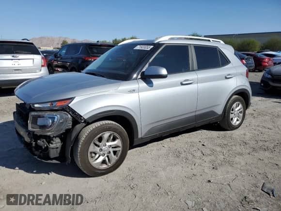2020 Hyundai Venue SEL with VIN KMHRC8A33LU024338, listed as a Copart auction lot 71933055 with 60,605 mi miles and Salvage title. Bid and sale history available at DreamBid. Image 1.