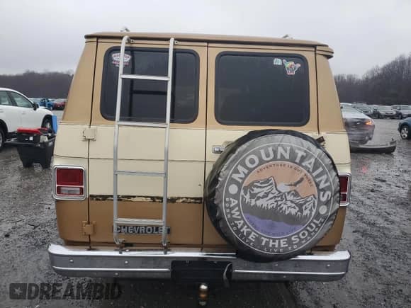 1981 Chevrolet Chevy Van with VIN 1G8EG25L4B7106150, listed as a Copart auction lot 84432694 with 77,928 mi miles and Clean title. Bid and sale history available at DreamBid. Image 6.