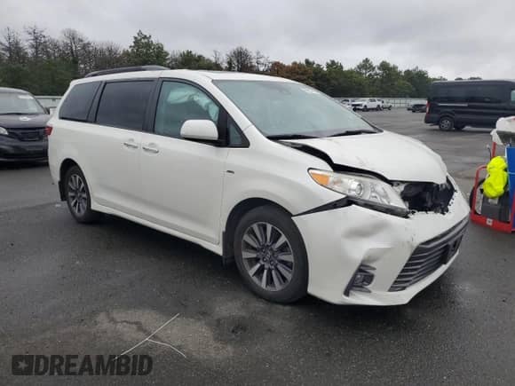 2018 Toyota Sienna XLE with VIN 5TDDZ3DC6JS189989, listed as a Copart auction lot 68897365 with 81,013 mi miles and Salvage title. Bid and sale history available at DreamBid. Image 4.