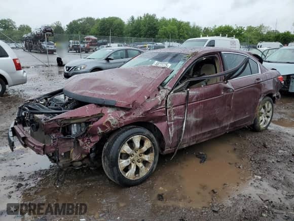 2009 Honda Accord EX с VIN 1HGCP257X9A128734, выставлен на аукционе Copart как лот 58723725 с пробегом Не указан миль и Списание • Salvage title. История ставок и продаж доступна на DreamBid. Изображение 1.