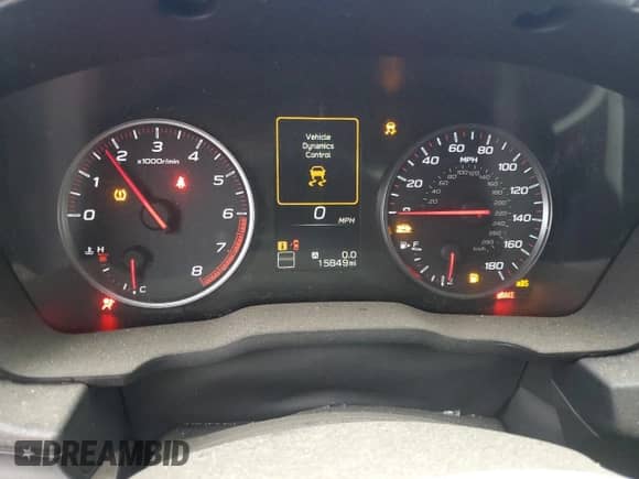 2023 Subaru WRX with VIN JF1VBAA62P9811044, listed as a Copart auction lot 84269925 with 15,849 mi miles and Clean title. Bid and sale history available at DreamBid. Image 9.