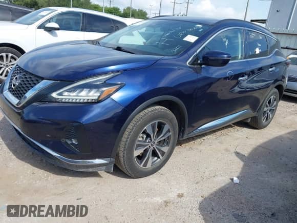 2023 Nissan Murano SV with VIN 5N1AZ2BS3PC131397, listed as a IAAI auction lot 42791365 with 60,122 mi miles and . Bid and sale history available at DreamBid. Image 2.