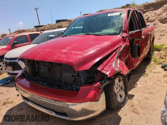 2011 Ram 1500 ST with VIN 1D7RB1GPXBS672879, listed as a Copart auction lot 55255285 with Not provided miles and Salvage title. Bid and sale history available at DreamBid. Image 1.