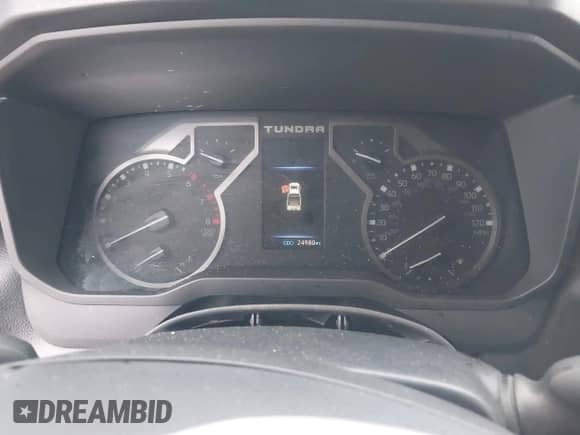 2022 Toyota Tundra SR5 with VIN 5TFLA5DB5NX043573, listed as a IAAI auction lot 42805559 with 24,980 mi miles and . Bid and sale history available at DreamBid. Image 7.