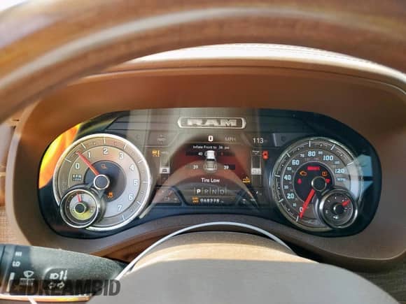 2020 Ram 1500 Longhorn with VIN 1C6SRFKT7LN323842, listed as a Copart auction lot 66570325 with 68,278 mi miles and Salvage title. Bid and sale history available at DreamBid. Image 9.