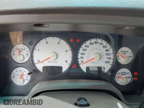 2005 Dodge 3500 SLT with VIN 3D7MS48C05G774954, listed as a Copart auction lot 58351995 with 390,799 mi miles and Salvage title. Bid and sale history available at DreamBid. Image 9.