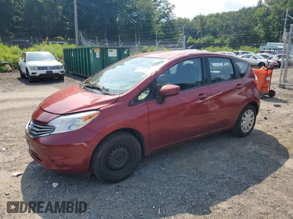 2016 Nissan Note S with VIN 3N1CE2CP0GL357391, listed as a Copart auction lot 66879045 with 198,481 mi miles and Salvage title. Bid and sale history available at DreamBid. Image 1.