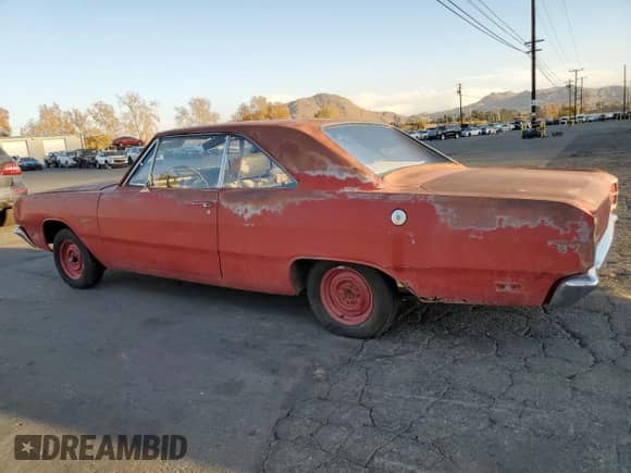1969 Dodge Dart with VIN LL23A9B261455, listed as a Copart auction lot 87534425 with 14,105 mi miles and Clean title. Bid and sale history available at DreamBid. Image 2.