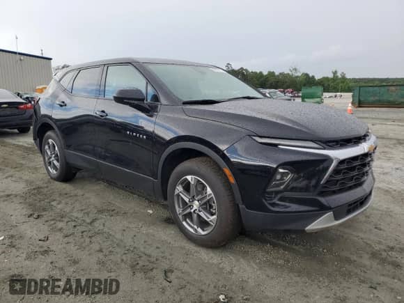 2023 Chevrolet Blazer LT with VIN 3GNKBCR40PS210635, listed as a Copart auction lot 64375115 with 52,987 mi miles and Salvage title. Bid and sale history available at DreamBid. Image 4.