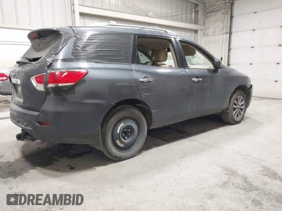 2013 Nissan Pathfinder SV with VIN 5N1AR2MN7DC600669, listed as a IAAI auction lot 42410458 with 146,750 mi miles and . Bid and sale history available at DreamBid. Image 4.
