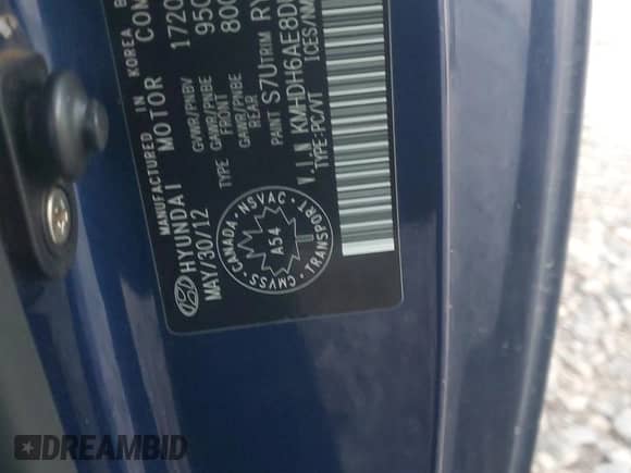 2013 Hyundai Elantra SE z VIN KMHDH6AE8DU002452, wystawiony jako Copart lot #82541515 z przebiegiem 249 513 mil mil oraz Czysty tytuł • Clean title. Historia ofert i sprzedaży dostępna na DreamBid. Obrazek 12.