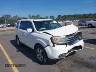 2013 Honda Pilot EX-L with VIN 5FNYF4H66DB025039, listed as a IAAI auction lot 43403461 with 129,537 mi miles and . Bid and sale history available at DreamBid. Image 1.