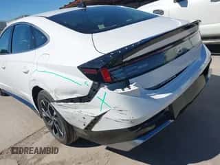 2025 Hyundai Sonata SEL with VIN KMHL64JA5SA436443, listed as a IAAI auction lot 43577928 with 26,737 mi miles and . Bid and sale history available at DreamBid. Image 6.