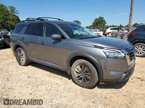 2022 Nissan Pathfinder SV with VIN 5N1DR3BC4NC246180, listed as a Copart auction lot 81420565 with 40,513 mi miles and Salvage title. Bid and sale history available at DreamBid. Image 4.