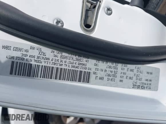 2018 Ram 1500 Big Horn с VIN 1C6RR6TT0JS160558, выставлен на аукционе IAAI как лот 42960290 с пробегом 185 627 миль миль и . История ставок и продаж доступна на DreamBid. Изображение 9.