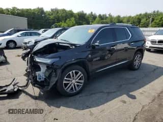 2023 Chevrolet Traverse High Country с VIN 1GNEVNKW3PJ268042, выставлен на аукционе Copart как лот 59886105 с пробегом Не указан миль и Списание • Salvage title. История ставок и продаж доступна на DreamBid. Изображение 1.