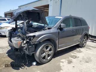 2017 Dodge Journey Crossroad with VIN 3C4PDCGG5HT533838, listed as a Copart auction lot 54377775 with 134,317 mi miles and Salvage title. Bid and sale history available at DreamBid. Image 1.