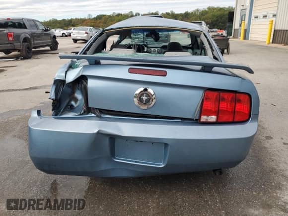 2005 Ford Mustang Deluxe with VIN 1ZVFT80N655103801, listed as a Copart auction lot 86625875 with Not provided miles and Salvage title. Bid and sale history available at DreamBid. Image 6.