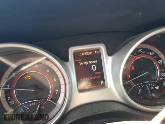 2017 Dodge Journey SXT with VIN 3C4PDDBG6HT574072, listed as a Copart auction lot 68840345 with 173,502 mi miles and Salvage title. Bid and sale history available at DreamBid. Image 9.