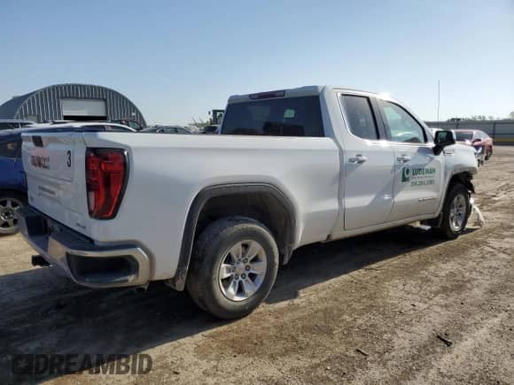 2021 GMC Sierra 1500 SLE with VIN 1GTR8BED1MZ293481, listed as a Copart auction lot 53313915 with 120,912 mi miles and Salvage title. Bid and sale history available at DreamBid. Image 3.